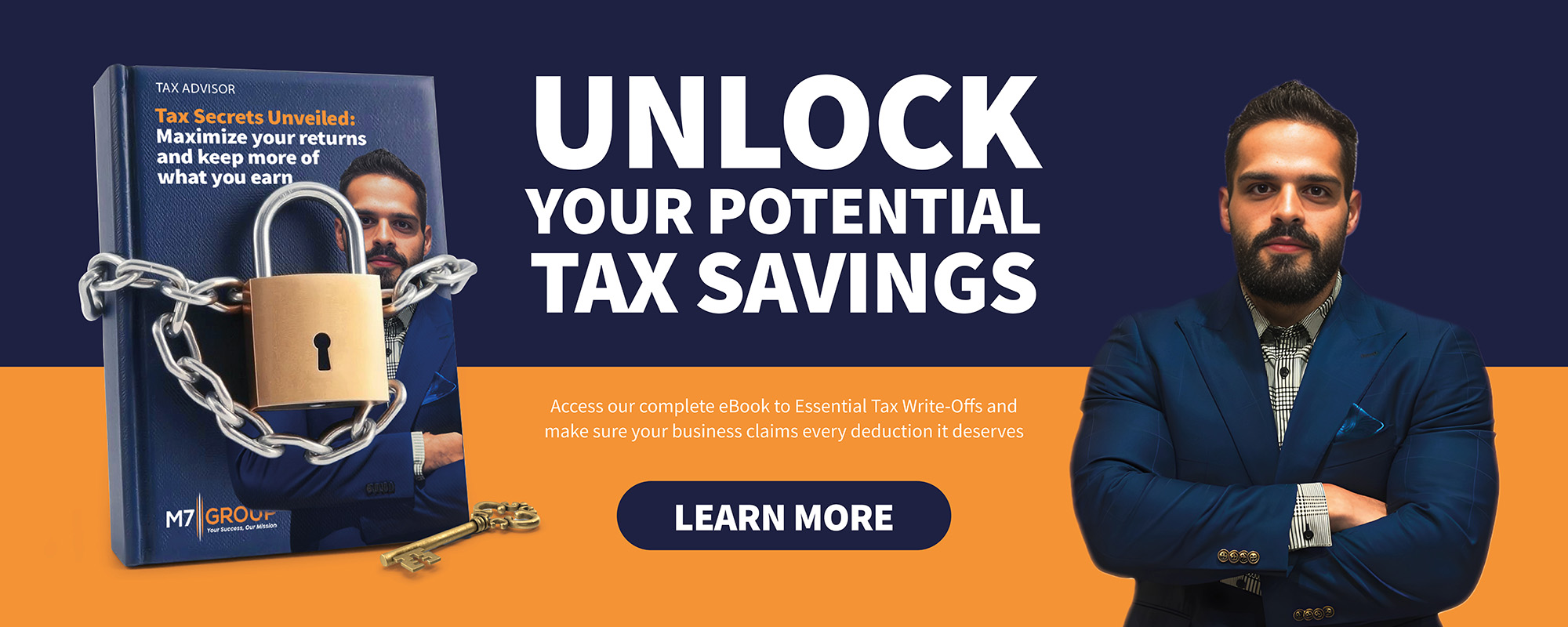 Unlock the key to maximizing your tax savings! Download our free eBook, 'Tax Secrets Unveiled,' and ensure your business claims every deduction it deserves. Learn more today with M7 Tax